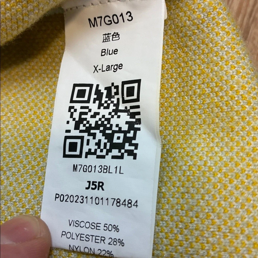 Daisy Floral Blue Women's Sweater Cardigan Size XL - Picture 8 of 8